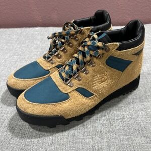 New Balance URAINAA Vibram Hiking Shoe Mens US 11 Outdoor Boot Suede Brown Teal